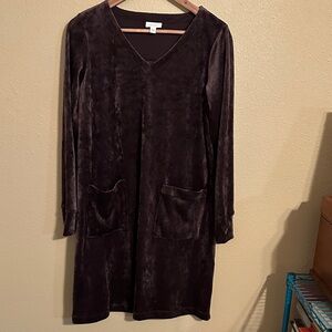 J.Jill pure Jill v-neck Velvet Dress